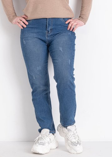 0002 Сині жіночі джинси (NEW JEANS, стрейчеві, 6 од., розміри напівбатал: 28. 29. 30. 31. 32. 33) - фото 2