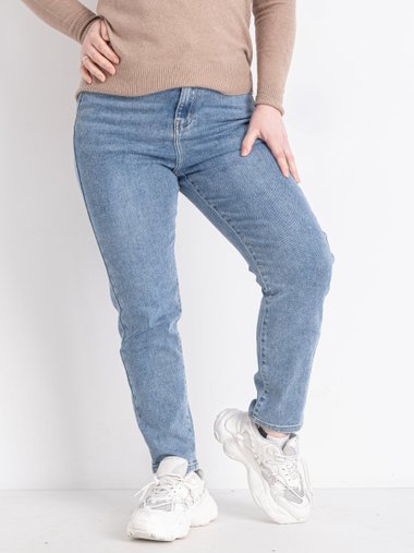 0037 Блакитні жіночі джинси (NEW JEANS, стрейчевые, 6 од. розміри напівбатал: 28. 29. 30. 31. 32. 33)
