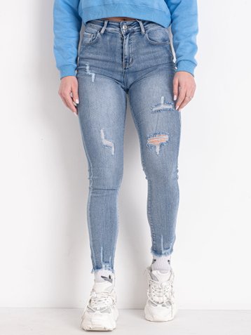 0066 Блакитні жіночі джинси (NEW JEANS, стрейчеві, 6 од., розміри норма: 25. 26. 27. 28. 29. 30)