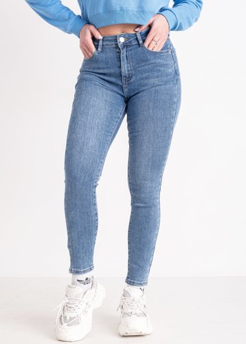 0069 Блакитні жіночі джинси (NEW JEANS, стрейчеві, 6 од., розміри напівбатал: 28. 29. 30. 31. 32. 33) - фото 2