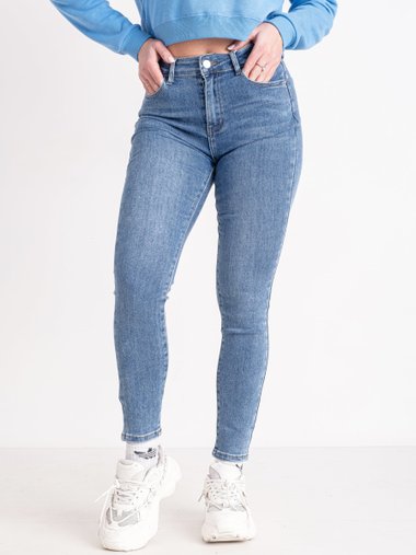 0069 Блакитні жіночі джинси (NEW JEANS, стрейчеві, 6 од., розміри напівбатал: 28. 29. 30. 31. 32. 33)
