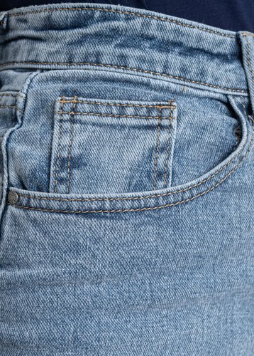 0072 Блакитна жіноча джинсова спідниця (NEW JEANS, стрейчева, 6 од., розміри норма: 25. 26. 27. 28. 29. 30) - фото 6