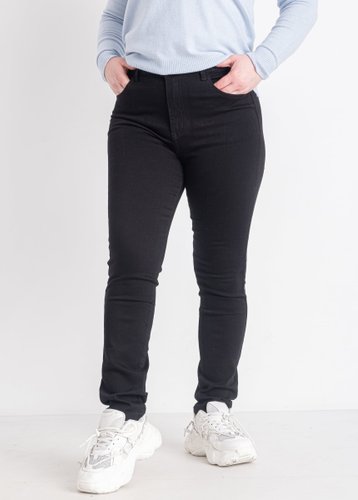 0083 Чорні жіночі джинси (NEW JEANS, стрейчеві, 6 од.,  розміри батал: 31. 32. 33. 34. 36. 38) - фото 2