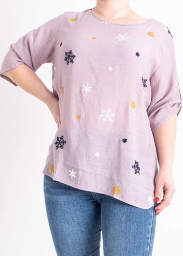 0709 Фрезова жіноча блузка (4 од., розміри батал: XL. 2XL. 3XL. 4XL) - фото 2