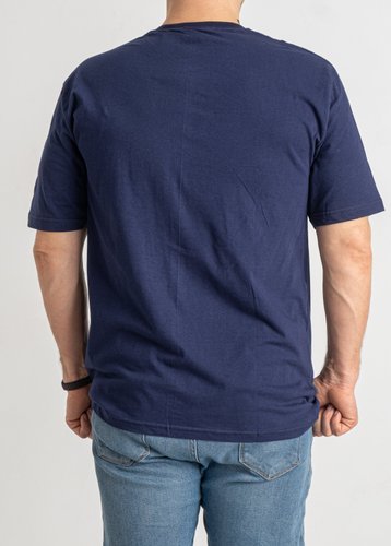 1589-2 Синя чоловіча футболка (ALPER, 4 од., розміри батал: 2XL. 3XL. 4XL. 5XL) - фото 5