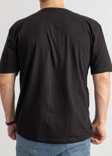 1590 Чорна чоловіча футболка (ALPER, 4 од., розміри батал: 2XL. 3XL. 4XL. 5XL) - фото 5