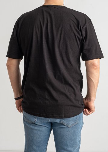 1591 Чорна чоловіча футболка (ALPER, 4 од., розміри батал: 2XL. 3XL. 4XL. 5XL) - фото 5