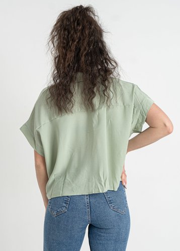 6037-99 Мікс забарвлення жіноча блузка (6 од., розміри норма: S/M-L/XL, деякі розміри можуть дублюватися) - фото 15