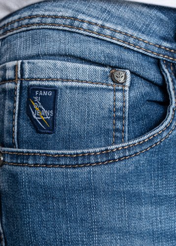 8328 Сині чоловічі джинси (FANGSIDA, стрейчеві, 8 од., розміри норма: 29. 30. 31. 32. 33. 34. 36. 38) - фото 7